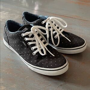 Vans. Winston. Black and White Polka Dot Shoes
